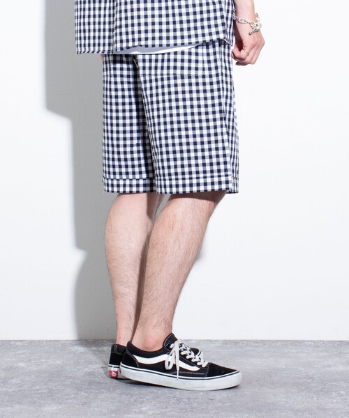 GLOSTER(グロスター)の「【GLOSTER/グロスター】POPギンガムチェックショーツ(その他パンツ・メンズ・ブラック/グリーン/ネイビー・M/L)」の9枚目の写真