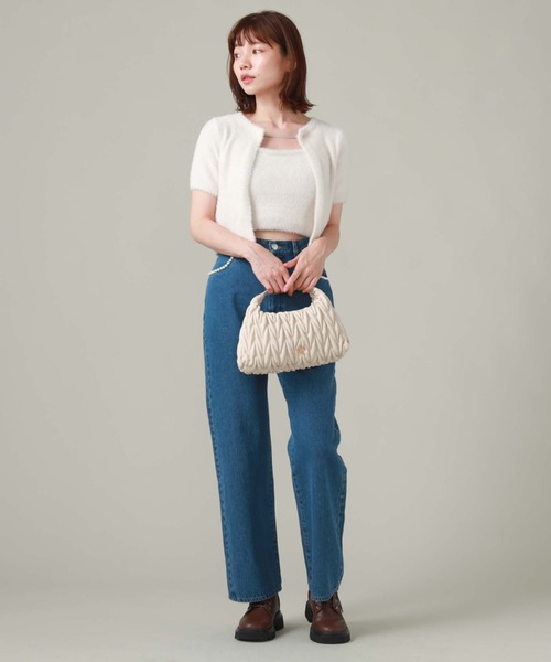 archives(アルシーヴ)の「チェーンミニフェザーニットアンサンブル(ニット/セーター・レディース・アイボリー/ブラック/モカ・MEDIUM)」の9枚目の写真