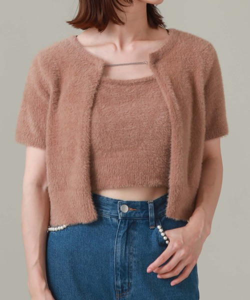 archives(アルシーヴ)の「チェーンミニフェザーニットアンサンブル(ニット/セーター・レディース・アイボリー/ブラック/モカ・MEDIUM)」の20枚目の写真