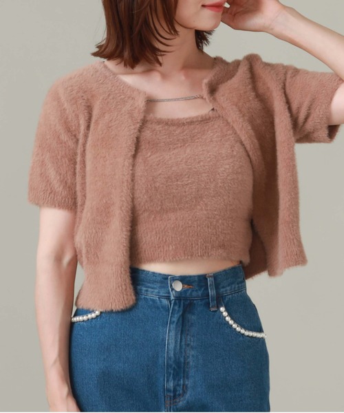 archives(アルシーヴ)の「チェーンミニフェザーニットアンサンブル(ニット/セーター・レディース・アイボリー/ブラック/モカ・MEDIUM)」の21枚目の写真