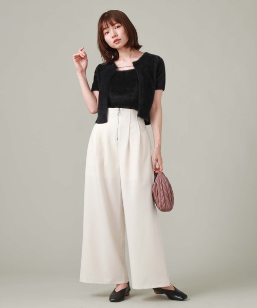 archives(アルシーヴ)の「チェーンミニフェザーニットアンサンブル(ニット/セーター・レディース・アイボリー/ブラック/モカ・MEDIUM)」の19枚目の写真