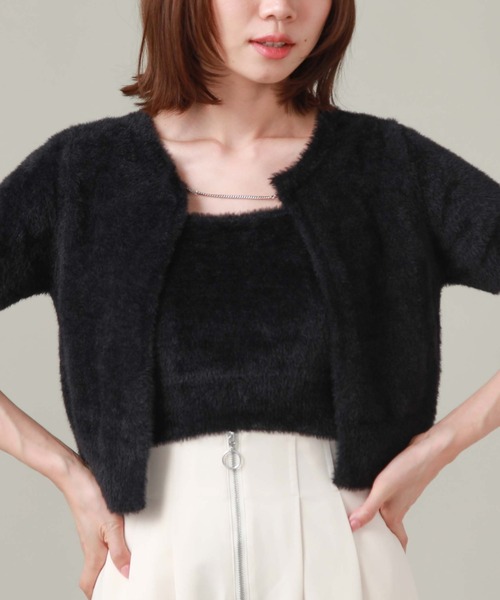 archives(アルシーヴ)の「チェーンミニフェザーニットアンサンブル(ニット/セーター・レディース・アイボリー/ブラック/モカ・MEDIUM)」の13枚目の写真