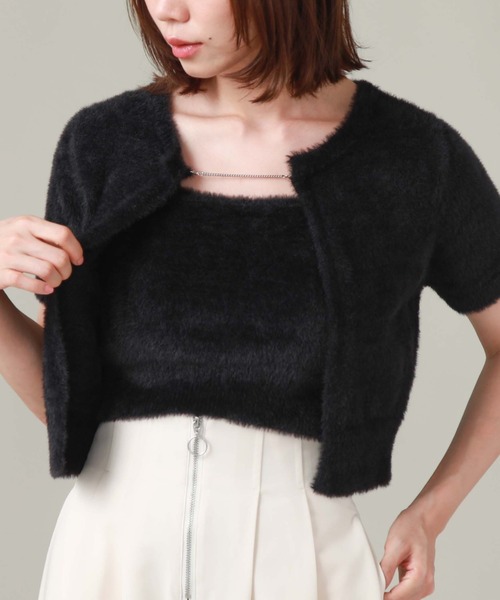 archives(アルシーヴ)の「チェーンミニフェザーニットアンサンブル(ニット/セーター・レディース・アイボリー/ブラック/モカ・MEDIUM)」の15枚目の写真