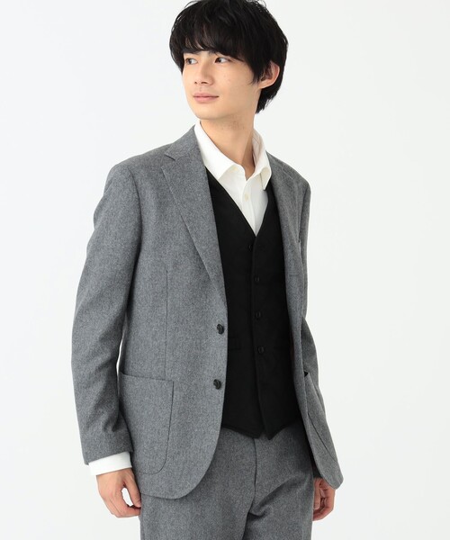 BEAMS HEART（ビームスハート）の「BEAMS HEART / フランネル 3ボタン ジャケット 23AW（セットアップ対応）（テーラードジャケット・メンズ・グレー/ネイビー/その他・X-LARGE/XX-LARGE/LARGE/MEDIUM/SMALL）」の8枚目の写真