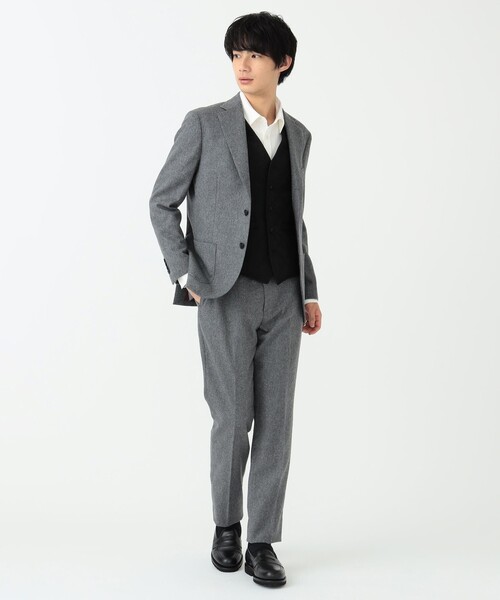BEAMS HEART（ビームスハート）の「BEAMS HEART / フランネル 3ボタン ジャケット 23AW（セットアップ対応）（テーラードジャケット・メンズ・グレー/ネイビー/その他・X-LARGE/XX-LARGE/LARGE/MEDIUM/SMALL）」の10枚目の写真