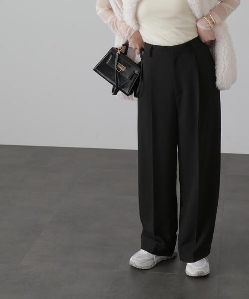 FREE'S MART（フリーズマート）の「◆ハイウエストコクーンパンツ（その他パンツ・レディース・ブラック/ホワイト・MEDIUM/SMALL）」の17枚目の写真