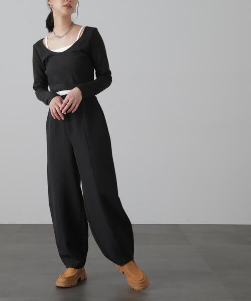 FREE'S MART（フリーズマート）の「◆ハイウエストコクーンパンツ（その他パンツ・レディース・ブラック/ホワイト・MEDIUM/SMALL）」の21枚目の写真