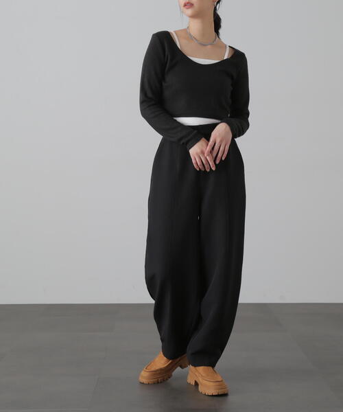 FREE'S MART（フリーズマート）の「◆ハイウエストコクーンパンツ（その他パンツ・レディース・ブラック/ホワイト・MEDIUM/SMALL）」の22枚目の写真