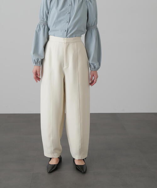 FREE'S MART（フリーズマート）の「◆ハイウエストコクーンパンツ（その他パンツ・レディース・ブラック/ホワイト・MEDIUM/SMALL）」の3枚目の写真