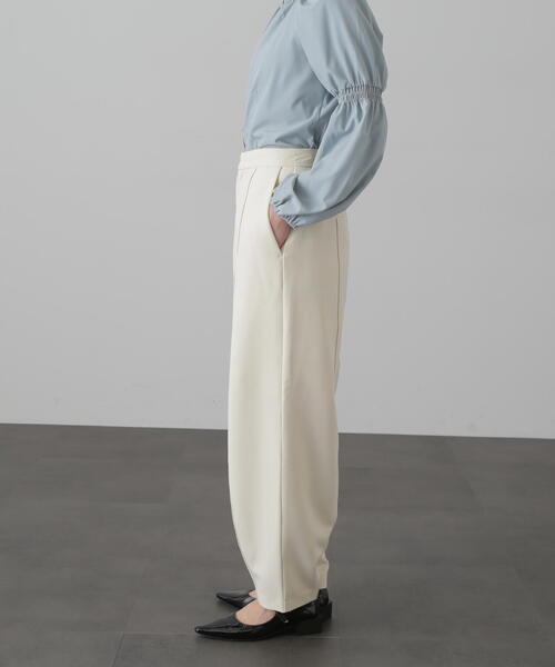 FREE'S MART（フリーズマート）の「◆ハイウエストコクーンパンツ（その他パンツ・レディース・ブラック/ホワイト・MEDIUM/SMALL）」の4枚目の写真