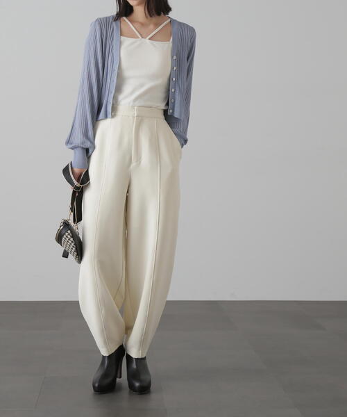 FREE'S MART（フリーズマート）の「◆ハイウエストコクーンパンツ（その他パンツ・レディース・ブラック/ホワイト・MEDIUM/SMALL）」の9枚目の写真