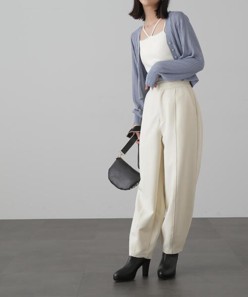 FREE'S MART（フリーズマート）の「◆ハイウエストコクーンパンツ（その他パンツ・レディース・ブラック/ホワイト・MEDIUM/SMALL）」の11枚目の写真