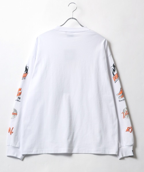 VISION STREET WEAR(ヴィジョンストリートウェア)の「VISION STREET WEAR/ヴィジョンストリートウエア オーバーサイズ リンガー 袖 バックプリント ワンポイント ロンT 長袖Tシャツ レディース メンズ(Tシャツ/カットソー・レディース・ホワイト系その他/ブラック系その他/ホワイト系その他3/ブラック系その他2/ブラック/ホワイト/ホワイト系その他2・M/LL/L)」の9枚目の写真