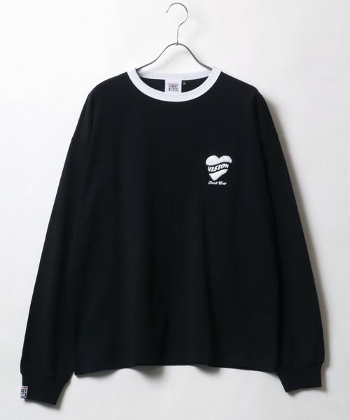 VISION STREET WEAR(ヴィジョンストリートウェア)の「VISION STREET WEAR/ヴィジョンストリートウエア オーバーサイズ リンガー 袖 バックプリント ワンポイント ロンT 長袖Tシャツ レディース メンズ(Tシャツ/カットソー・レディース・ホワイト系その他/ブラック系その他/ホワイト系その他3/ブラック系その他2/ブラック/ホワイト/ホワイト系その他2・M/LL/L)」の16枚目の写真