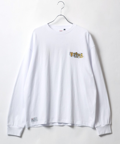 VISION STREET WEAR(ヴィジョンストリートウェア)の「VISION STREET WEAR/ヴィジョンストリートウエア オーバーサイズ リンガー 袖 バックプリント ワンポイント ロンT 長袖Tシャツ レディース メンズ(Tシャツ/カットソー・レディース・ホワイト系その他/ブラック系その他/ホワイト系その他3/ブラック系その他2/ブラック/ホワイト/ホワイト系その他2・M/LL/L)」の18枚目の写真