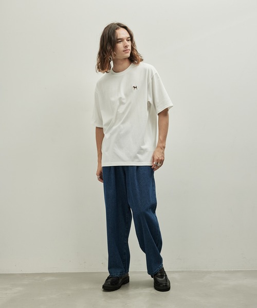 JUNRED(ジュンレッド)の「デニムワイドパンツ(デニムパンツ・メンズ・ネイビー/ブラック/グレー・M/L/LL)」の14枚目の写真