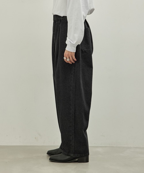 JUNRED(ジュンレッド)の「デニムワイドパンツ(デニムパンツ・メンズ・ネイビー/ブラック/グレー・M/L/LL)」の16枚目の写真