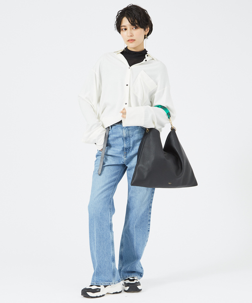 LOWELL things（ロウェル　シングス）の「【旧品番※使用禁止】Resin-T/アクリルHOBOショルダートートBAG/ホーボーバッグ（トートバッグ・レディース・ブラック/アイボリー/セージグリーン・フリー）」の4枚目の写真