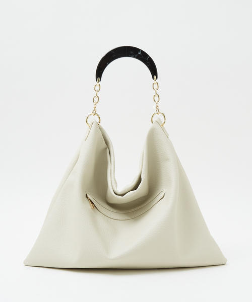 LOWELL things（ロウェル　シングス）の「【旧品番※使用禁止】Resin-T/アクリルHOBOショルダートートBAG/ホーボーバッグ（トートバッグ・レディース・ブラック/アイボリー/セージグリーン・フリー）」の7枚目の写真