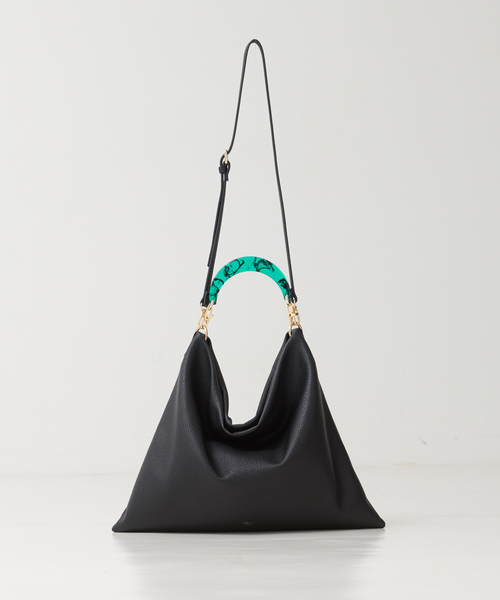 LOWELL things（ロウェル　シングス）の「【旧品番※使用禁止】Resin-T/アクリルHOBOショルダートートBAG/ホーボーバッグ（トートバッグ・レディース・ブラック/アイボリー/セージグリーン・フリー）」の10枚目の写真