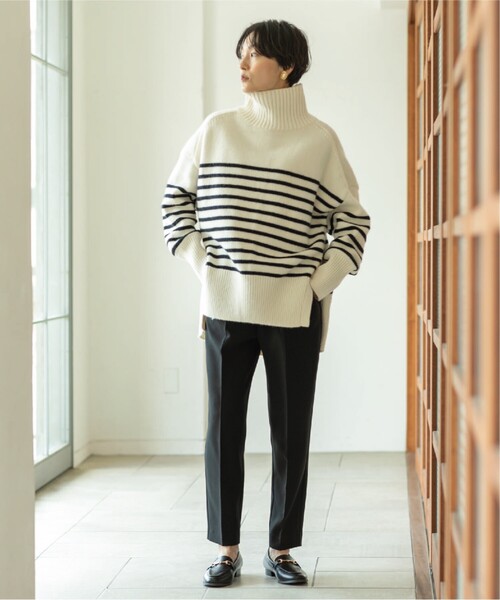 OPAQUE.CLIP（オペークドットクリップ）の「◆≪エマール検証済≫イージーテーパードパンツ/ネオサーモ【洗濯機洗い可/蓄熱素材/ストレッチ/イージーケア】（その他パンツ・レディース・ボルドー/ブラウン系その他/オフホワイト/ブラック・38/36/40/34/42）」の16枚目の写真