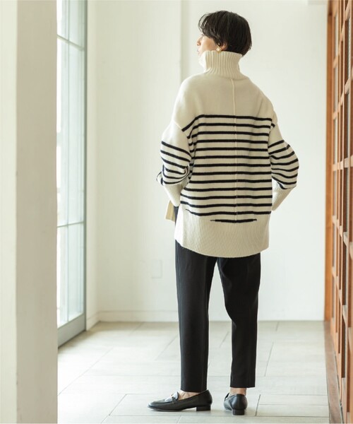 OPAQUE.CLIP（オペークドットクリップ）の「◆≪エマール検証済≫イージーテーパードパンツ/ネオサーモ【洗濯機洗い可/蓄熱素材/ストレッチ/イージーケア】（その他パンツ・レディース・ボルドー/ブラウン系その他/オフホワイト/ブラック・38/36/40/34/42）」の18枚目の写真