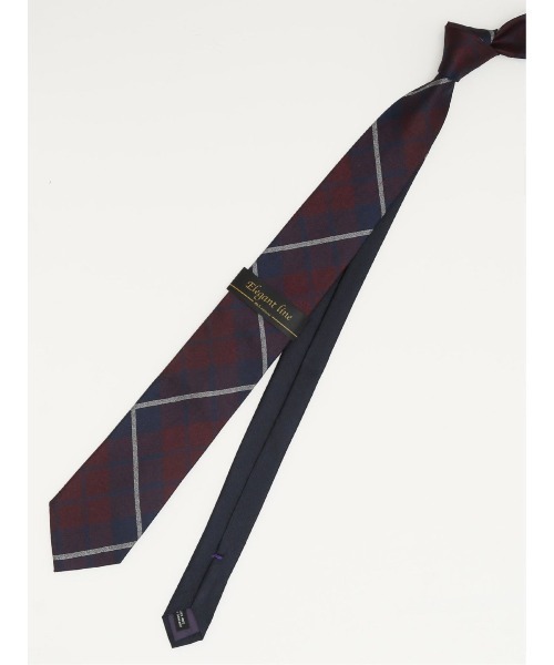 m.f.エディトリアル メンズ シルクチェック柄 クレリックナロータイ 7.0cm幅（ネクタイ）｜m.f.editorial（エムエフエディトリアル）