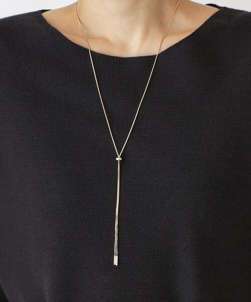 THE SHOP TK (ザ ショップ ティーケー )の「◆【Nerine】スネークチェーンラリエット(ネックレス・レディース・ゴールド/シルバー・00)」の7枚目の写真