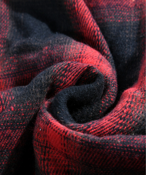 neos(ネオス)の「■25AW新色追加【neos】ビッグシルエット オンブレー チェック ロングスリーブ ネルシャツ(シャツ/ブラウス・メンズ・レッド/ブラック/ブラウン・LARGE/MEDIUM/X-LARGE)」の11枚目の写真