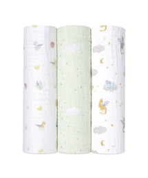 aden + anais  | モスリンスワドル3枚入り イヤー オブ ザ ドラゴン ASWC30009 year of the dragon(おくるみ)