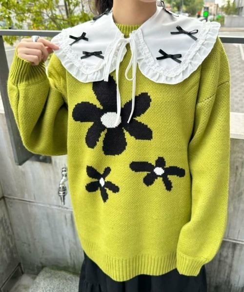 つけるだけで甘かわ度UP☆彡フリルビッグカラーつけ襟（付け襟