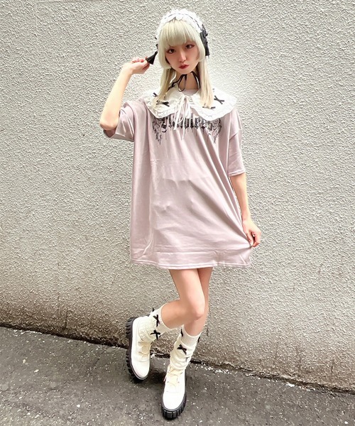 現品のみウインターsale☆ふりふりつけ襟スタイ&カボチャパンツ&お好みリボン 現品のみウインターsale☆ふりふりつけ襟スタイ&カボチャパンツ&お好み