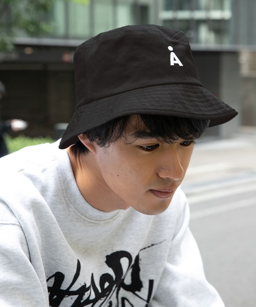 ALAND(エーランド)の「【UNISEX】ALAND/シシュウロゴバケハ 2983377(ハット・レディース・ブラック/ベージュ/ブルー・FREE)」の2枚目の写真