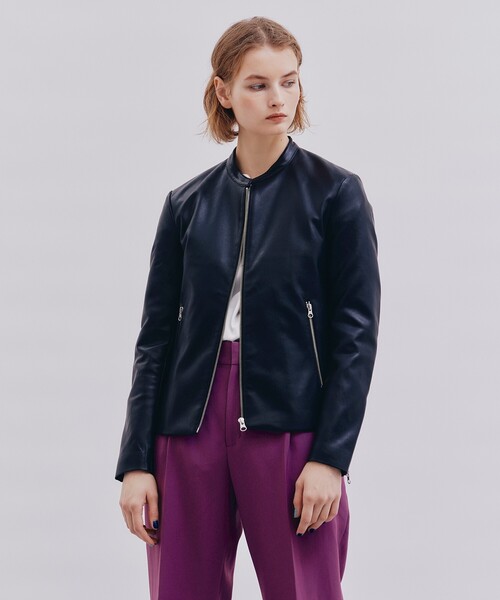 WEB限定】シンセティックレザーダブルライダースジャケット