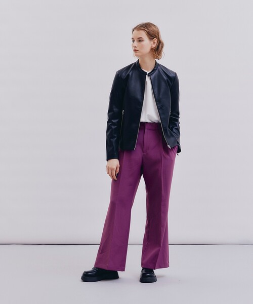 WEB限定】シンセティックレザーダブルライダースジャケット