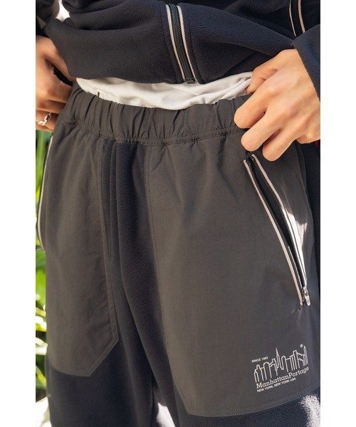 Manhattan Portage(マンハッタンポーテージ)の「【 Manhattan Portage / マンハッタンポーテージ 】 ポーラテック ウインドプロ フリース トラックパンツ MNF MP-M490(その他パンツ・メンズ・ブラック/アイボリー・LARGE/MEDIUM)」の5枚目の写真