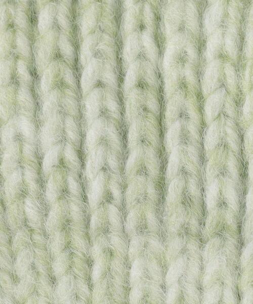 green label relaxing(グリーンレーベルリラクシング)の「GLR RBN ニットマフラー(マフラー・キッズ・ブラック/ライム/ナチュラル・FREE)」の10枚目の写真