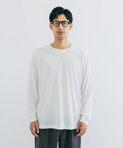 URBAN RESEARCH（アーバンリサーチ）の「『UR TECH』クルーネックロングTシャツ（Tシャツ/カットソー・メンズ・ブラック/ホワイト・X-LARGE/MEDIUM/LARGE）」の3枚目の写真