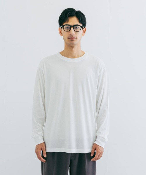 URBAN RESEARCH - アーバンリサーチ　ロングTシャツ　薄手　ベージュ URBAN RESEARCH（アーバンリサーチ）の「ロゴロングスリーブT