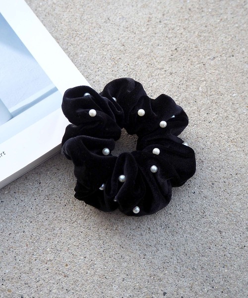 minia（ミニア）の「パールシュシュ（シュシュ・レディース・ブラック・FREE）」の13枚目の写真