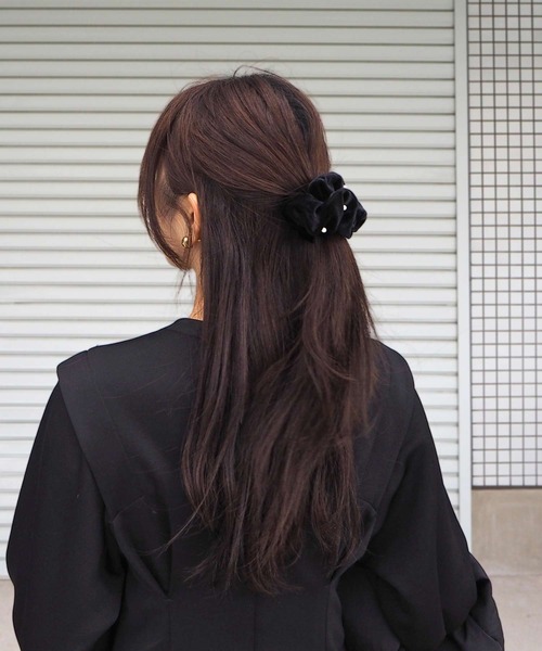 minia（ミニア）の「パールシュシュ（シュシュ・レディース・ブラック・FREE）」の14枚目の写真