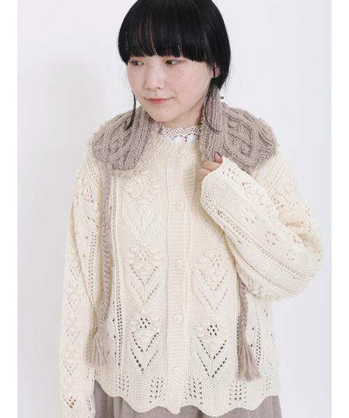 Samansa Mos2（サマンサ モスモス）の「2WAYニットイヤマフ付け襟