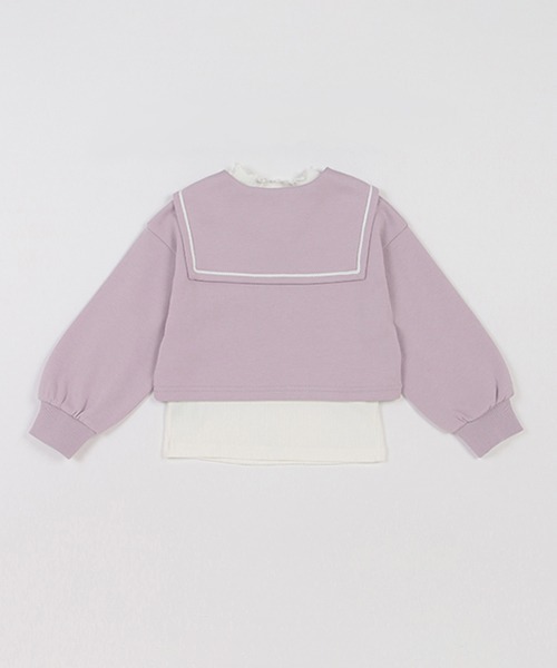 短丈セーラープルオーバー＆長袖プチハイネックセット