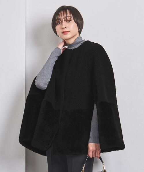 未使用　2023AW ユナイテッドアローズ　ボア マントコート UNITED ARROWS（ユナイテッドアローズ）の「ボア マントコート（その他