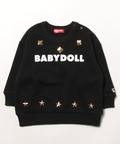 BABYDOLL(ベビードール)の「親子お揃い スタッズ トレーナー 8963K(スウェット・キッズ・ブラック/レッド・100cm/140cm/130cm/120cm/80cm/90cm/150cm)」の14枚目の写真