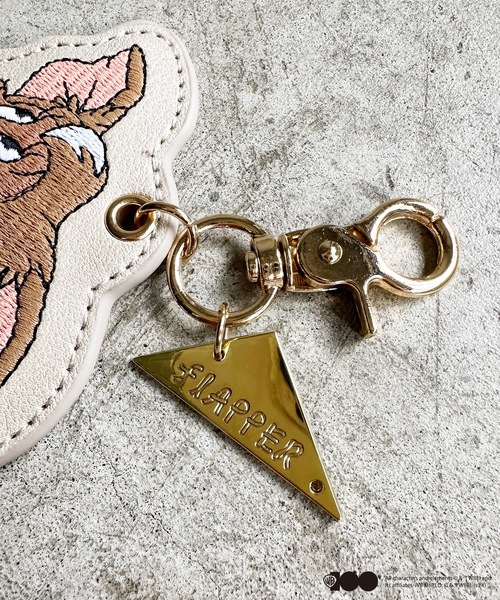 FLAPPER(フラッパー)の「FLAPPER フラッパー: トムとジェリー×グレムリン 刺繍チャーム(チャーム・レディース・ベージュ・FREE)」の4枚目の写真