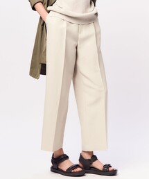 【Oggi4月号掲載/洗える】ハイカウントライトクロス クロップド パンツ
