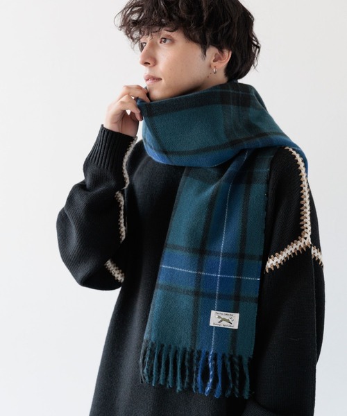 PENNEYS（ぺニーズ）の「【THE FOX】ユニセックス/チェックマフラー（マフラー・メンズ・ブラック/ダークグリーン/マスタード・FREE）」の19枚目の写真