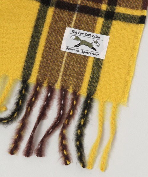 PENNEYS（ぺニーズ）の「【THE FOX】ユニセックス/チェックマフラー（マフラー・メンズ・ブラック/ダークグリーン/マスタード・FREE）」の21枚目の写真
