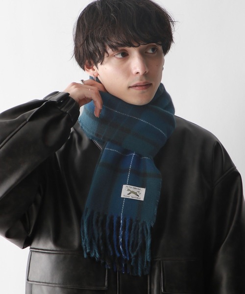 PENNEYS（ぺニーズ）の「【THE FOX】ユニセックス/チェックマフラー（マフラー・メンズ・ブラック/ダークグリーン/マスタード・FREE）」の11枚目の写真